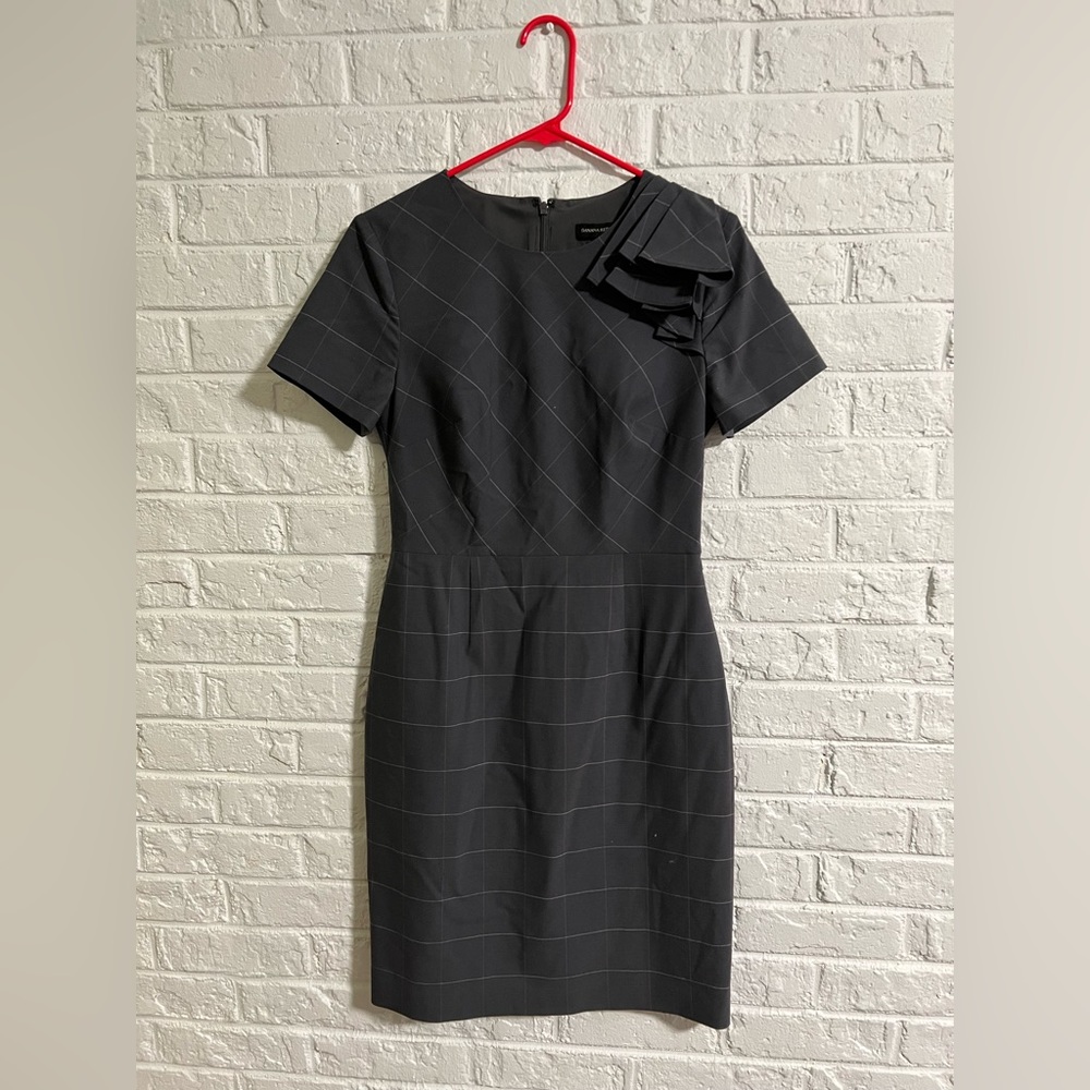 Banana Republic plaid work dress